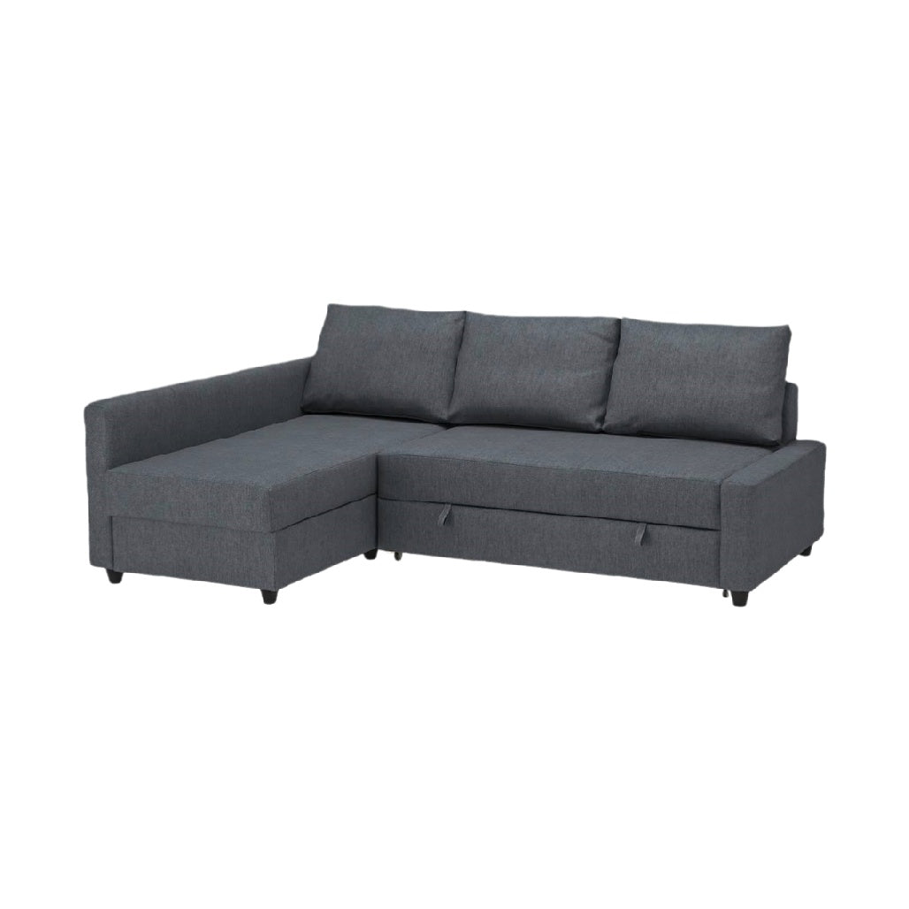 Canapé d'angle avec rangement en tissu - Pour salon ou bureau - 220 x 150 x 80
