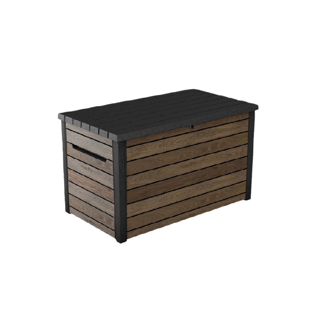 Coffre de rangement extérieur en bois composite - 120 x 60 x 60